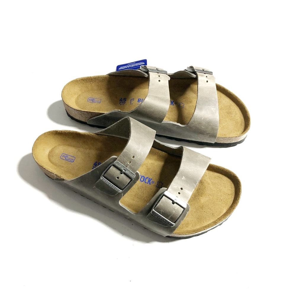 Birkenstock Arizona Oiled Leather Soft Footbed Sandals Tobacco $135